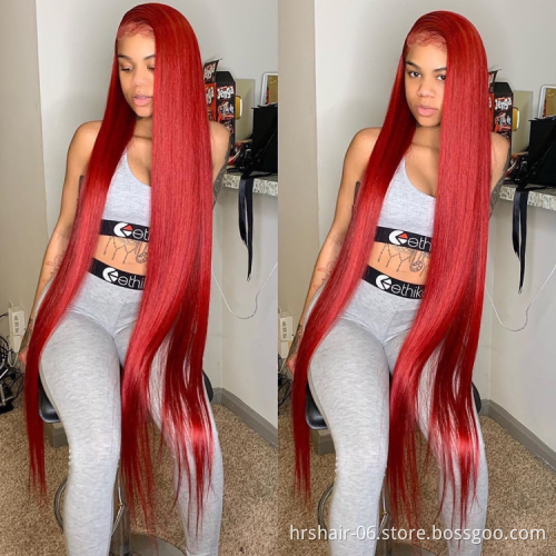 180% Density Unprocessed Original Real Human Long Hair Wig,13*6 transparent HD Lace Frontal Wig